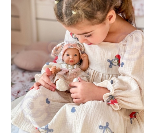 WOOPIE ROYAL Lalka Bobas 24 cm w Sukience i Czapeczce Króliczka