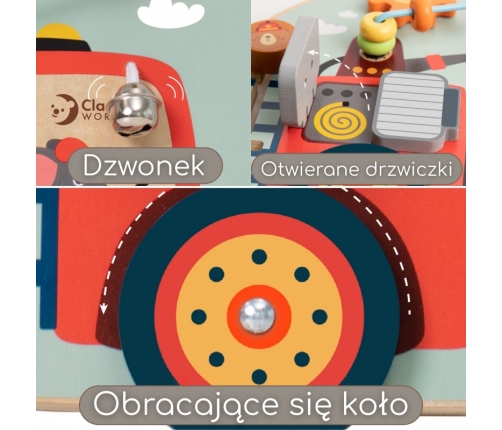 CLASSSIC WORLD Tablica Manipulacyjna Wielofunkcyjna 6w1 Straż