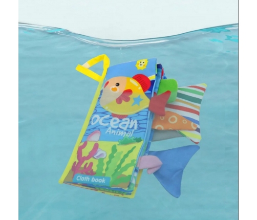 WOOPIE BABY Książeczka z Ogonkami Zwierząt Morskich Materiałowa Szeleszcząca