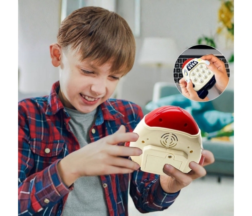 WOOPIE Gra POP IT Elektroniczna Antystresowa Zręcznościowa Rakieta red