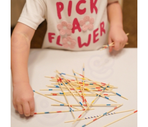 WOOPIE Drewniane Bierki Mikado w Pudełku 41 el.