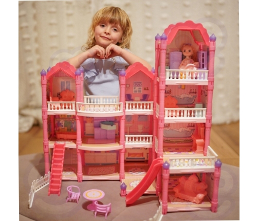 WOOPIE Domek dla Lalek Villa z Akcesoriami i Lalką 296el.