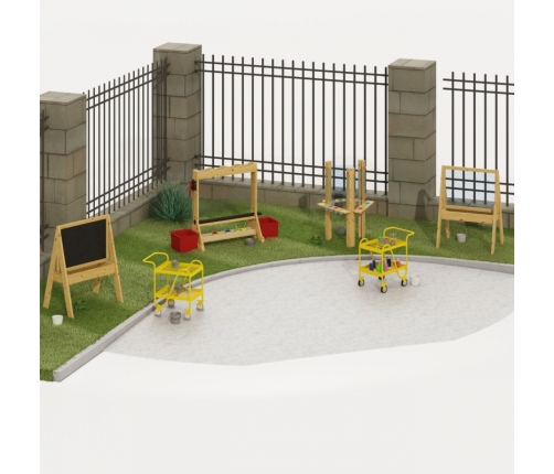 CLASSIC WORLD EDU Drewniana Tablica Kredowa Edukacyjna