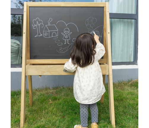 CLASSIC WORLD EDU Drewniana Tablica Kredowa Edukacyjna