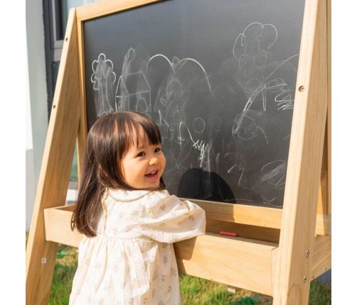 CLASSIC WORLD EDU Drewniana Tablica Kredowa Edukacyjna