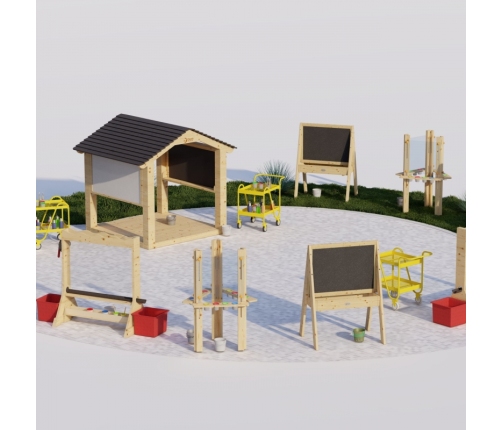 CLASSIC WORLD EDU Drewniana Tablica Kredowa Edukacyjna