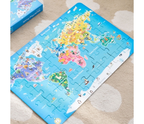 Classic World Puzzle Mapa Świata