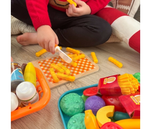 WOOPIE Zestaw do Kuchni Sklepu Warzywa Owoce 120el.