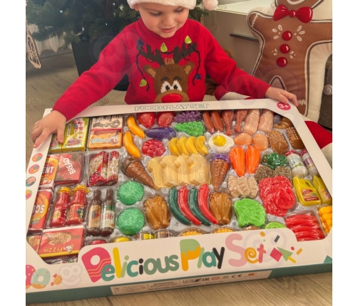 WOOPIE Zestaw do Kuchni Sklepu Warzywa Owoce 120el.