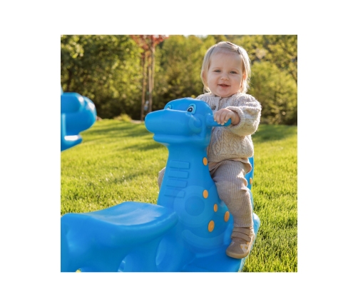 WOOPIE Bujak Wieloosobowy Dino Huśtawka Równoważna Niebieska