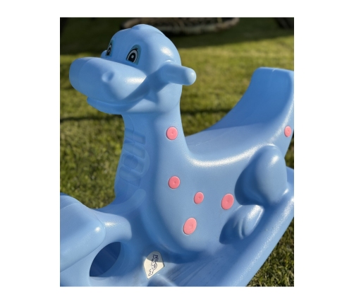 WOOPIE Bujak Wieloosobowy Dino Huśtawka Równoważna Niebieska