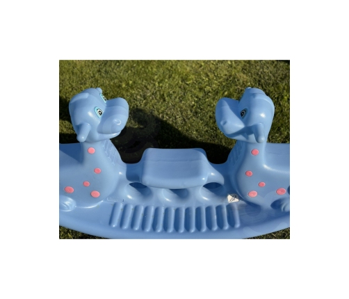 WOOPIE Bujak Wieloosobowy Dino Huśtawka Równoważna Niebieska