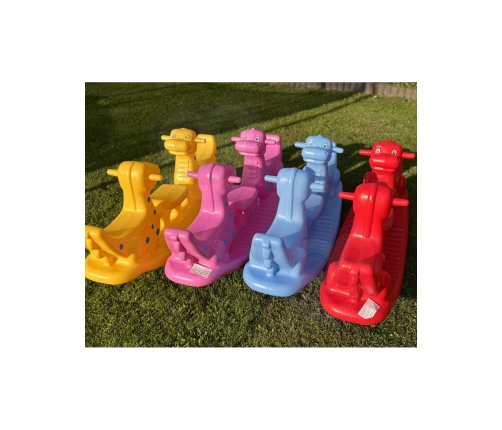 WOOPIE Bujak Wieloosobowy Dino Huśtawka Równoważna Różowa