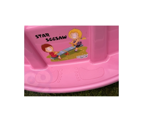 WOOPIE Bujak Wieloosobowy STAR Huśtawka Równoważna Różowa