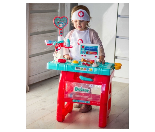 WOOPIE Gabinet Małego Lekarza Doktora Światło Dźwięk + 22 akc