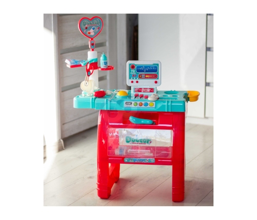 WOOPIE Gabinet Małego Lekarza Doktora Światło Dźwięk + 22 akc