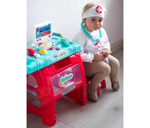 WOOPIE Gabinet Małego Lekarza Doktora Światło Dźwięk + 22 akc