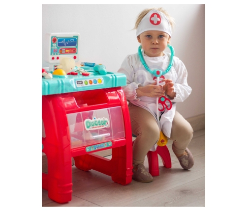 WOOPIE Gabinet Małego Lekarza Doktora Światło Dźwięk + 22 akc