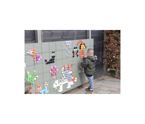 MASTERKIDZ Zestaw Kołeczki w kształcie figur geometrycznych 64szt do tablic STEM