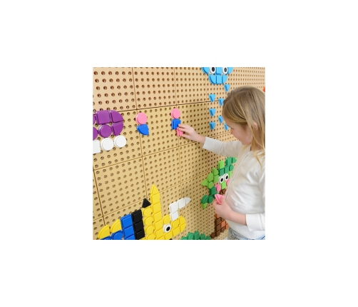 MASTERKIDZ Zestaw Kołeczki w kształcie figur geometrycznych 64szt do tablic STEM