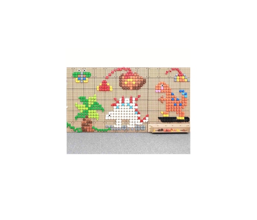 MASTERKIDZ Zestaw Kołeczki w kształcie figur geometrycznych 64szt do tablic STEM