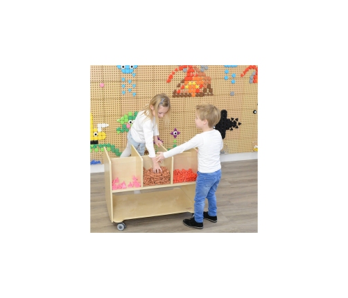 MASTERKIDZ Zestaw Kołeczki w kształcie figur geometrycznych 64szt do tablic STEM