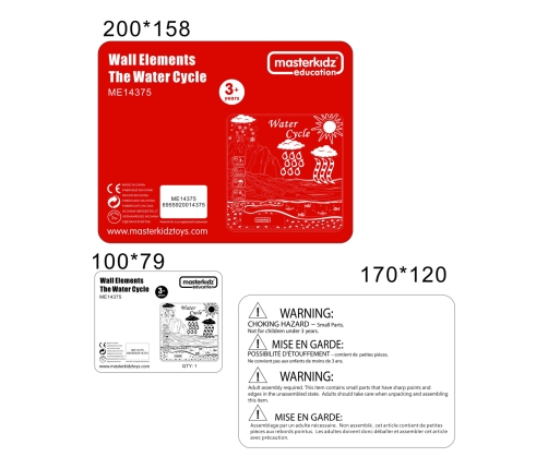 MASTERKIDZ Tablica Edukacyjna Obieg Wody Montessori