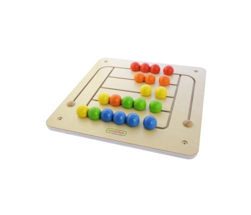MASTERKIDZ Tablica Ścienna Edukacyjna Labirynt Koraliki Montessori