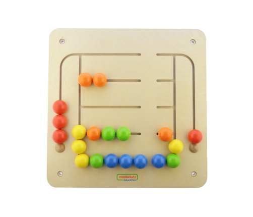 MASTERKIDZ Tablica Ścienna Edukacyjna Labirynt Koraliki Montessori