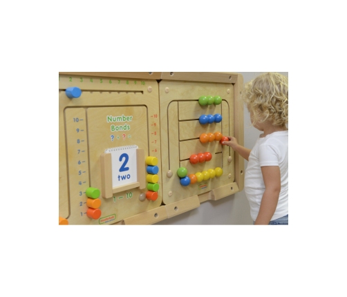 MASTERKIDZ Tablica Ścienna Edukacyjna Labirynt Koraliki Montessori