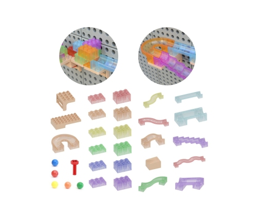 MASTERKIDZ Zestaw Konstrukcyjny Tor dla Piłek Tablica STEM 120elementów