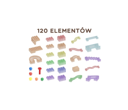 MASTERKIDZ Zestaw Konstrukcyjny Tor dla Piłek Tablica STEM 120elementów