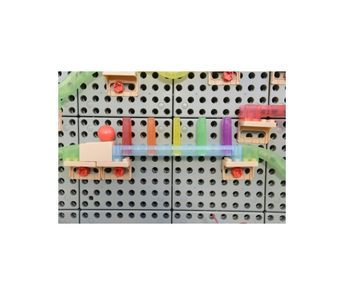 MASTERKIDZ Zestaw Konstrukcyjny Tor dla Piłek Tablica STEM 120elementów