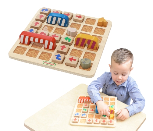 MASTERKIDZ Wczesna Nauka Programowania Gra Logiczna Znajdź Droga do Sera!