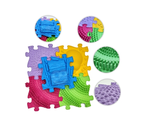 WOOPIE Mata Sensoryczna Ortopedyczna Puzzle 5 el.