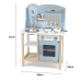 VIGA PolarB Drewniana Kuchnia z Akcesoriami Silver - Blue