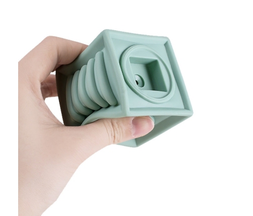 WOOPIE BABY Klocki Sensoryczne Układanka Do Ściskania Dźwięk 12 el.