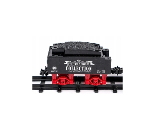 WOOPIE Klasyczny Pociąg Elektryczny Kolejka Tor Dźwięk Światło + 29 Akc.