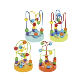 TOOKY TOY Drewniana Edukacyjna Pętla Motoryczna Labirynt Przeplatanka