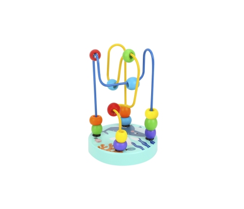 TOOKY TOY Drewniana Edukacyjna Pętla Motoryczna Labirynt Przeplatanka