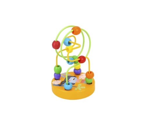 TOOKY TOY Drewniana Edukacyjna Pętla Motoryczna Labirynt Przeplatanka