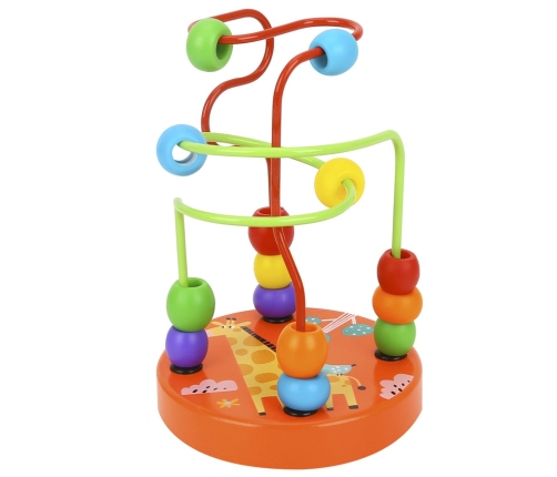 TOOKY TOY Drewniana Edukacyjna Pętla Motoryczna Labirynt Przeplatanka