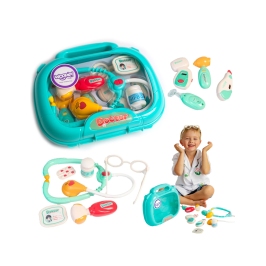 WOOPIE Zestaw Lekarski Mały Lekarza Doktor w Walizce Światło Dźwięk + Akc.