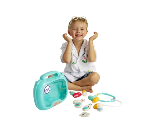 WOOPIE Zestaw Lekarski Mały Lekarza Doktor w Walizce Światło Dźwięk + Akc.