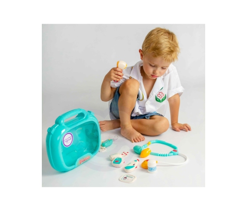 WOOPIE Zestaw Lekarski Mały Lekarza Doktor w Walizce Światło Dźwięk + Akc.