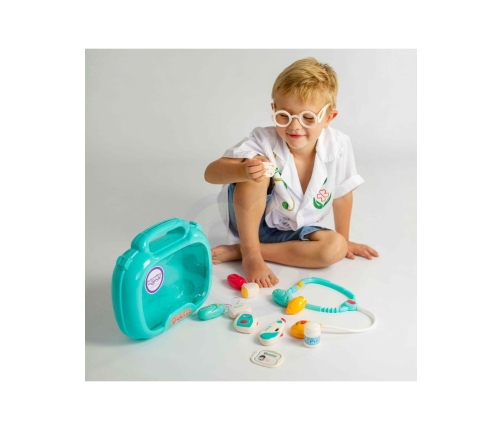 WOOPIE Zestaw Lekarski Mały Lekarza Doktor w Walizce Światło Dźwięk + Akc.