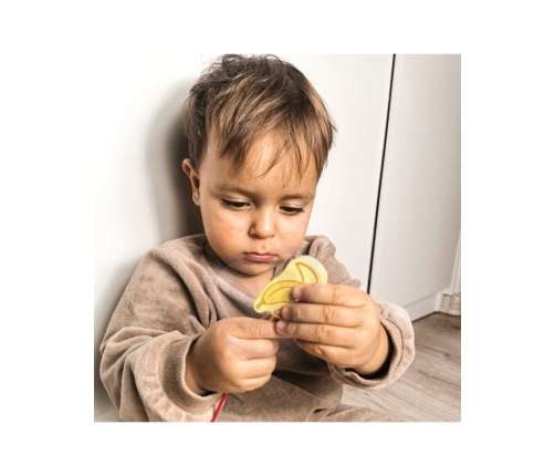 CLASSIC WORLD Drewniane Klocki do Nawlekania Owoce 13 el.