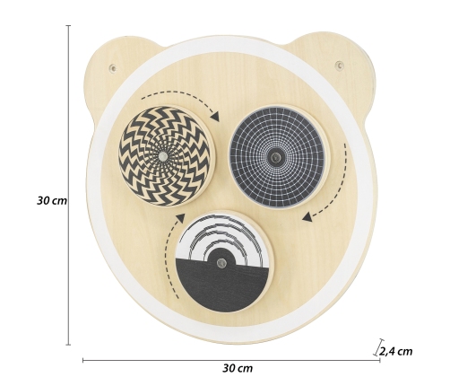 VIGA Drewniana Tablica Wirujące Punkty Certyfikat FSC