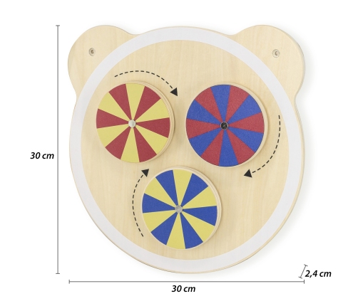 VIGA Drewniana Tablica Kolory Certyfikat FSC Montessori