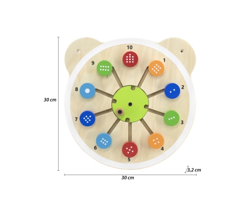 VIGA Drewniana Tablica Dopasuj Cyferki Certyfikat FSC Montessori